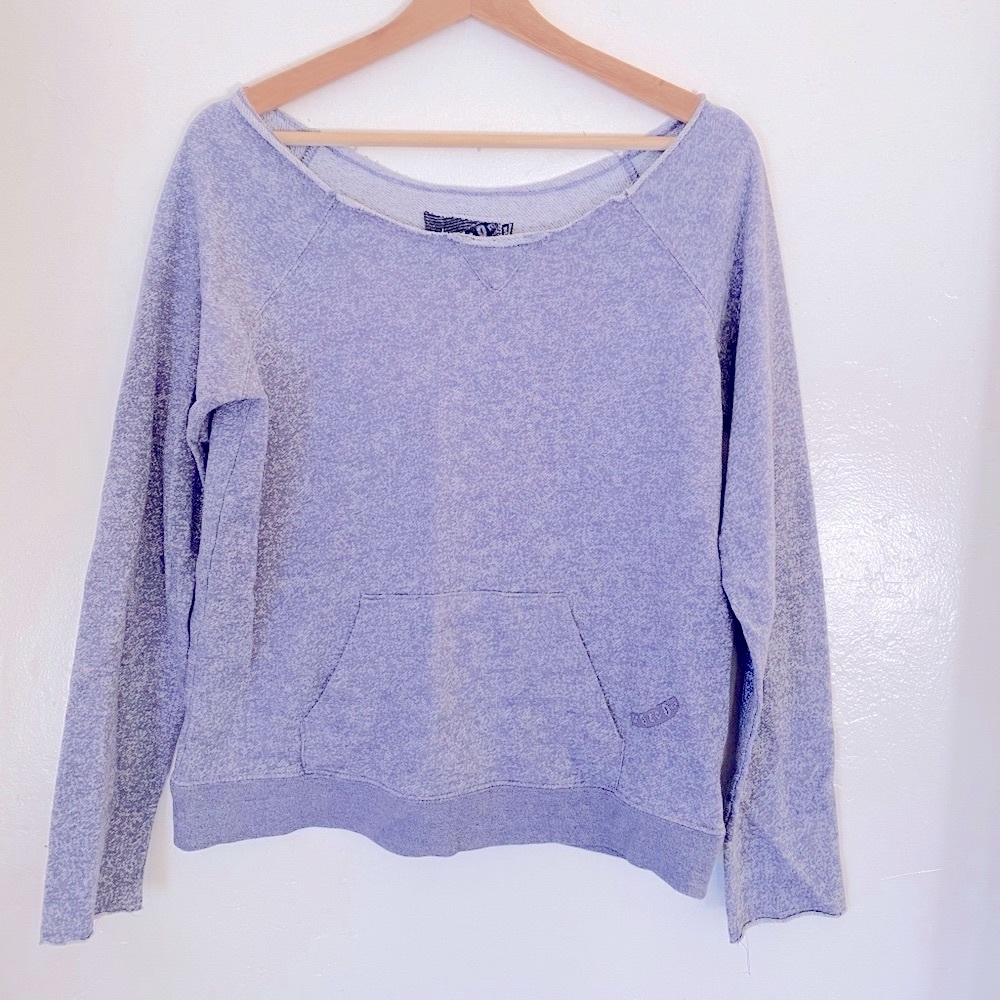 Volcom juniors size large raw edge sweatshirt